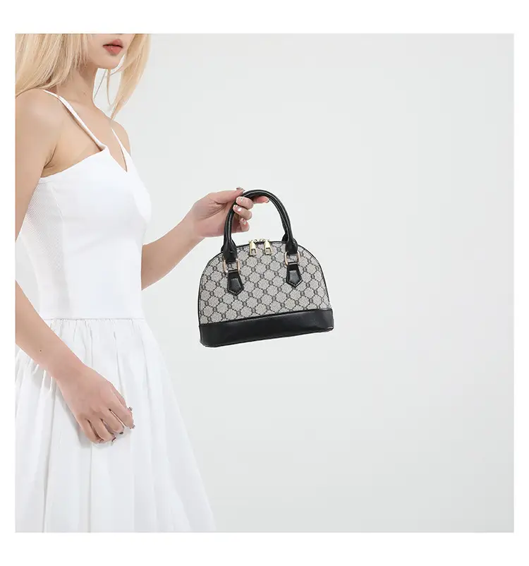 2025 Summer Casual Shell Bag White Red Handle — feature 19
