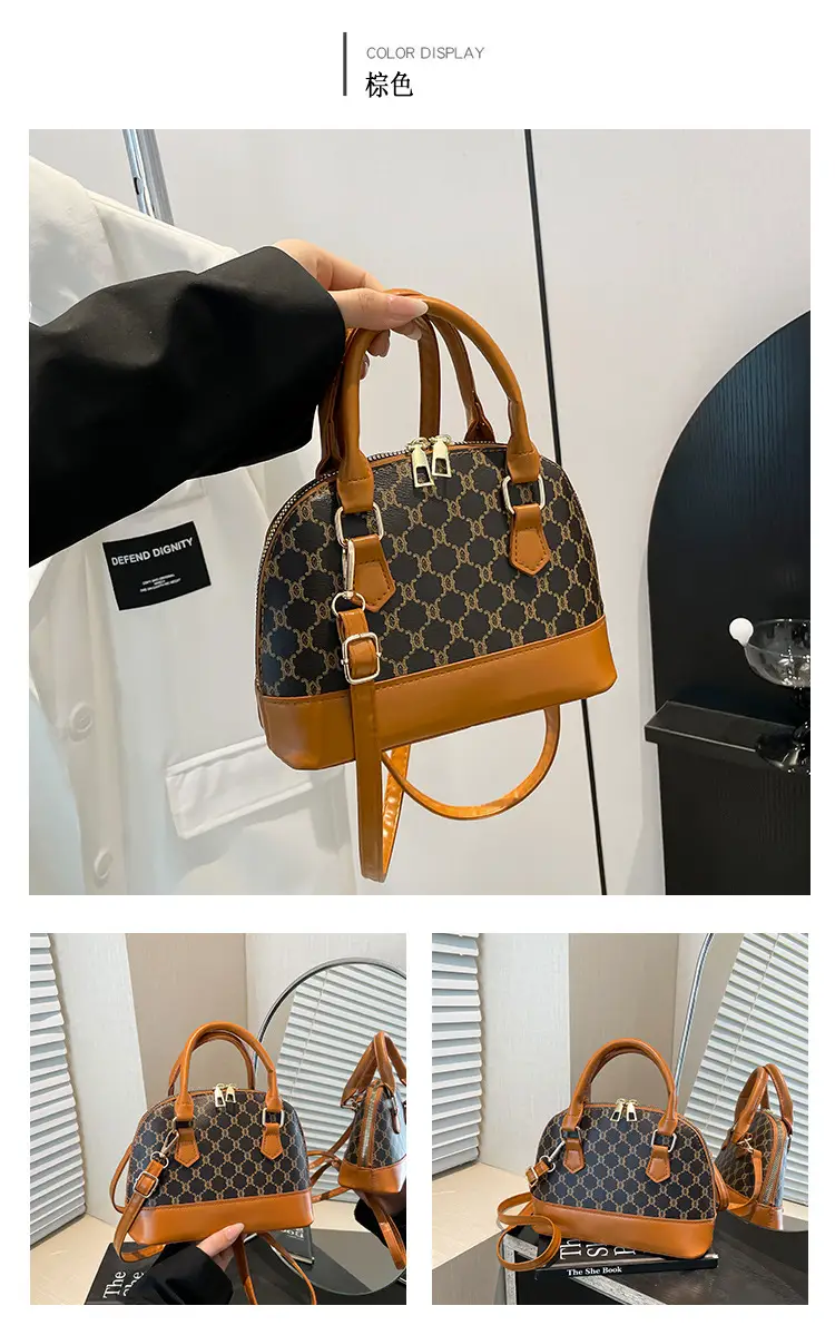 2025 Summer Casual Shell Bag White Red Handle — feature 25
