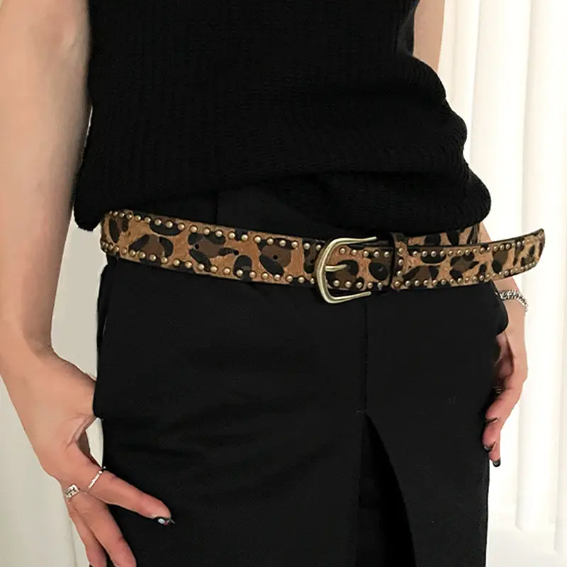 Vintage Leopard Belt for Women Trendy Dress Jeans - Image 9