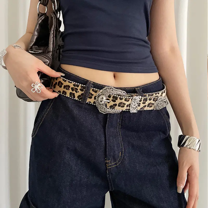Vintage Leopard Belt for Women Trendy Dress Jeans - Image 10