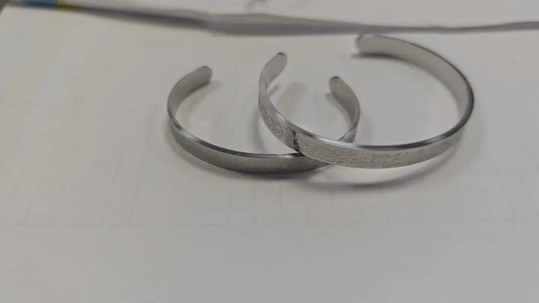 Cross-Border Ayatul Kursi C-Shaped Open Titanium Steel Women's Bracelet Arabic 6mm Stainless Steel Non-Fading Bracelet — feature 9