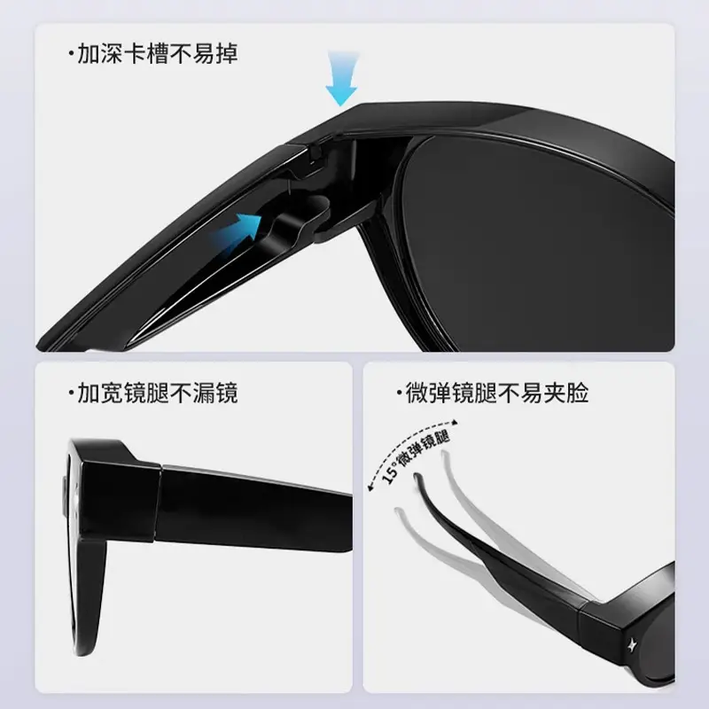 Anti-UV Sunglasses for Shown Face Small Women Polarized Driving - Image 8