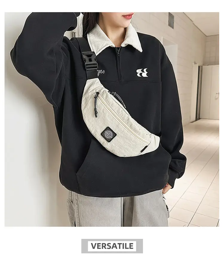 Orange Crossbody Fanny Bag for Men Women Casual Travel Mobile Bag — feature 10