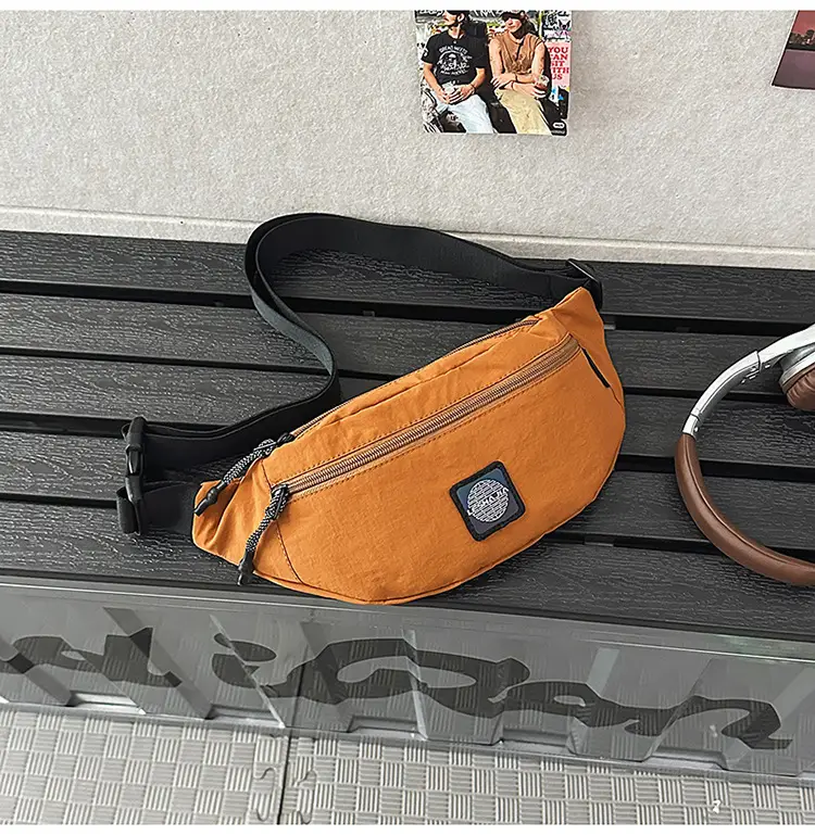 Orange Crossbody Fanny Bag for Men Women Casual Travel Mobile Bag — feature 29