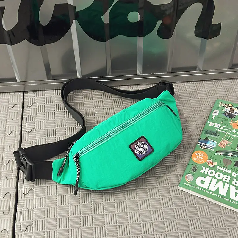 Orange Crossbody Fanny Bag for Men Women Casual Travel Mobile Bag - Image 4