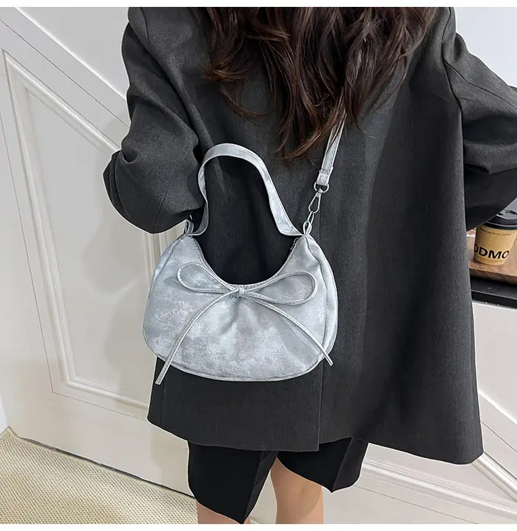 Women's Pink Bow Shoulder Crossbody Bag 2025 New Trendy — feature 10