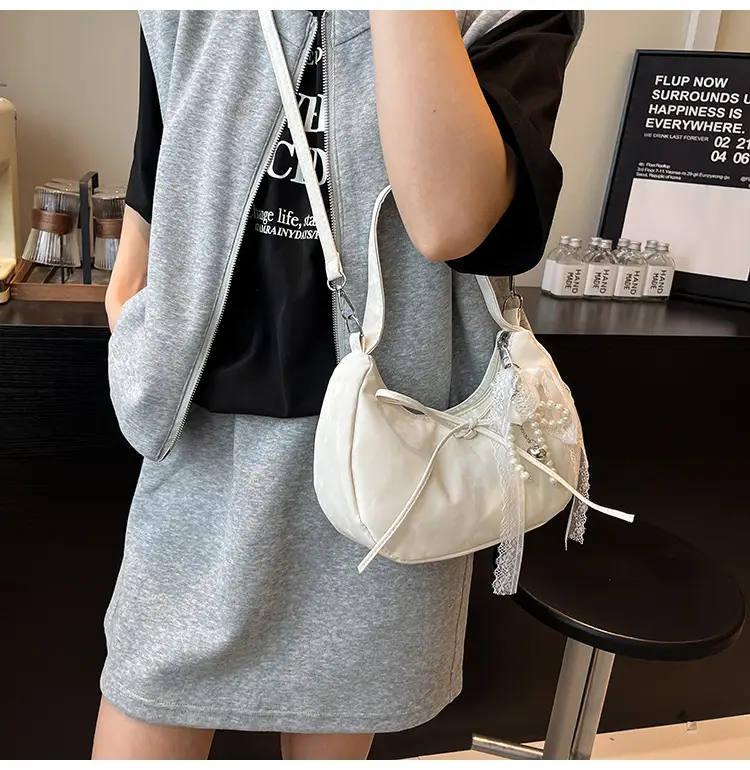 Women's Pink Bow Shoulder Crossbody Bag 2025 New Trendy — feature 13