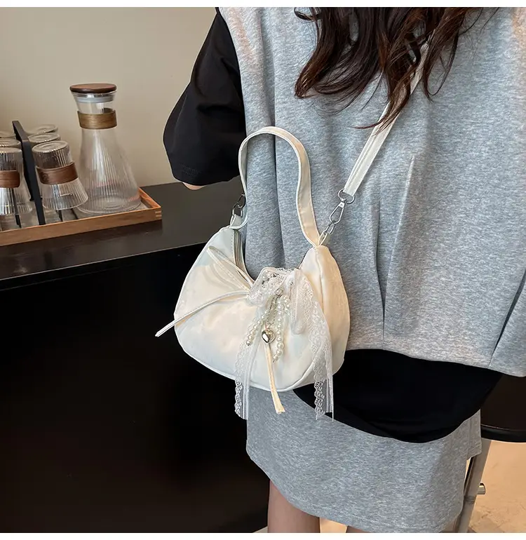 Women's Pink Bow Shoulder Crossbody Bag 2025 New Trendy — feature 15