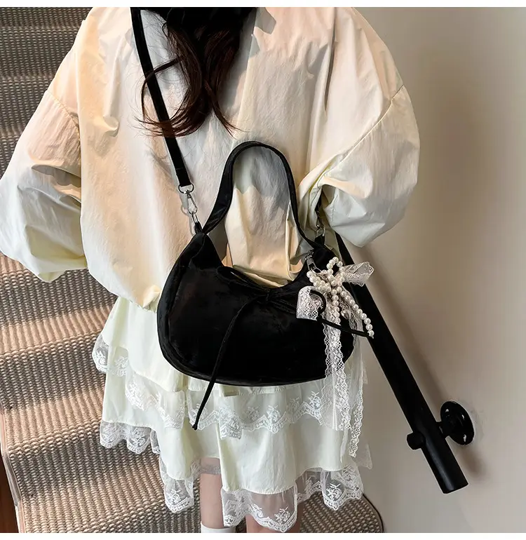 Women's Pink Bow Shoulder Crossbody Bag 2025 New Trendy — feature 21