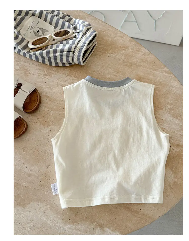 Baby Vest Sleeveless T-Shirt Cartoon Print Boys Summer Wear — feature 12