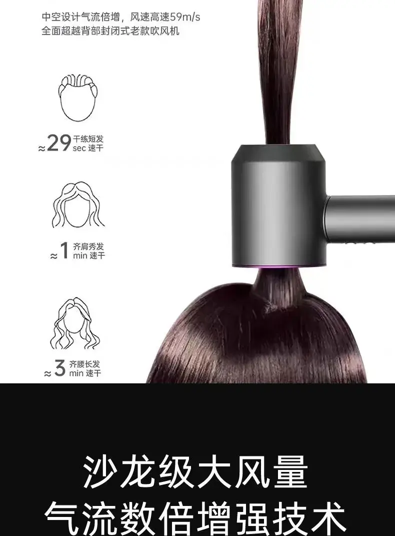 High-Speed Hair Dryer with 5 Nozzles for Fast, Silent Results — feature 10