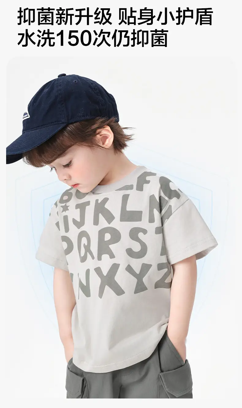 Right European Boys Cotton T-Shirt Summer New Clothes — feature 4