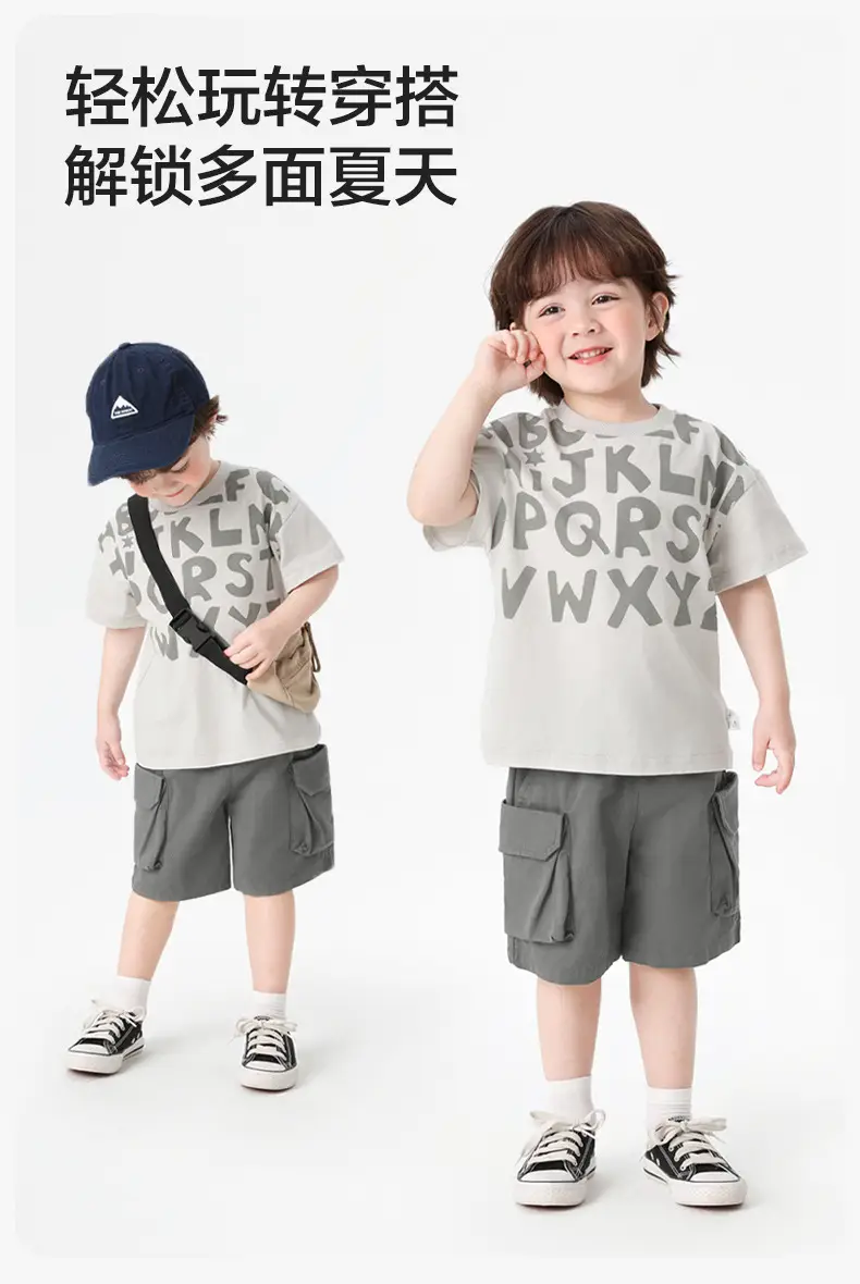 Right European Boys Cotton T-Shirt Summer New Clothes — feature 7