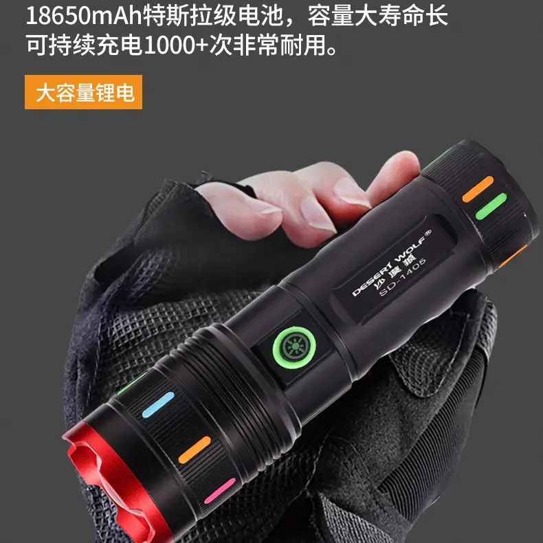 Rechargeable Zoomable Flashlight for Outdoor Hiking & Cycling - Image 3