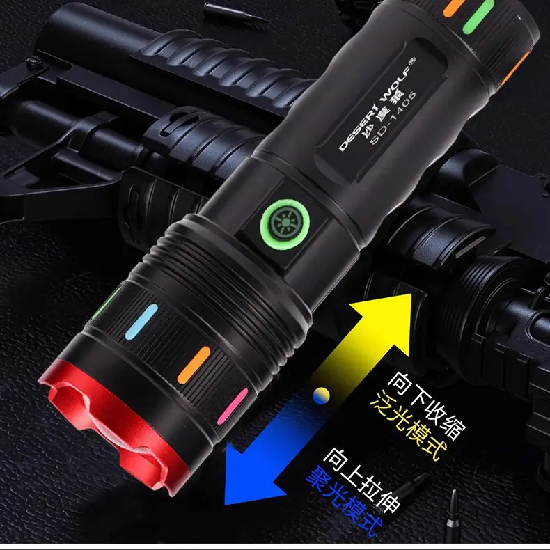 Rechargeable Zoomable Flashlight for Outdoor Hiking & Cycling - Image 4