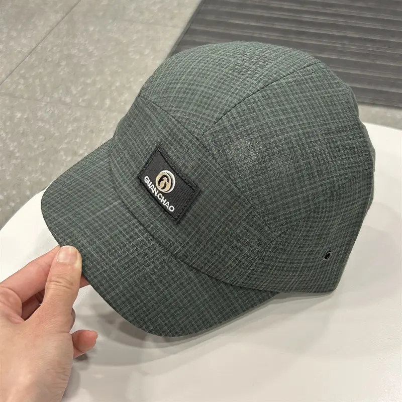 Men Casual Olive Green Sun Hat 13cm Deep 13cm High - Image 4