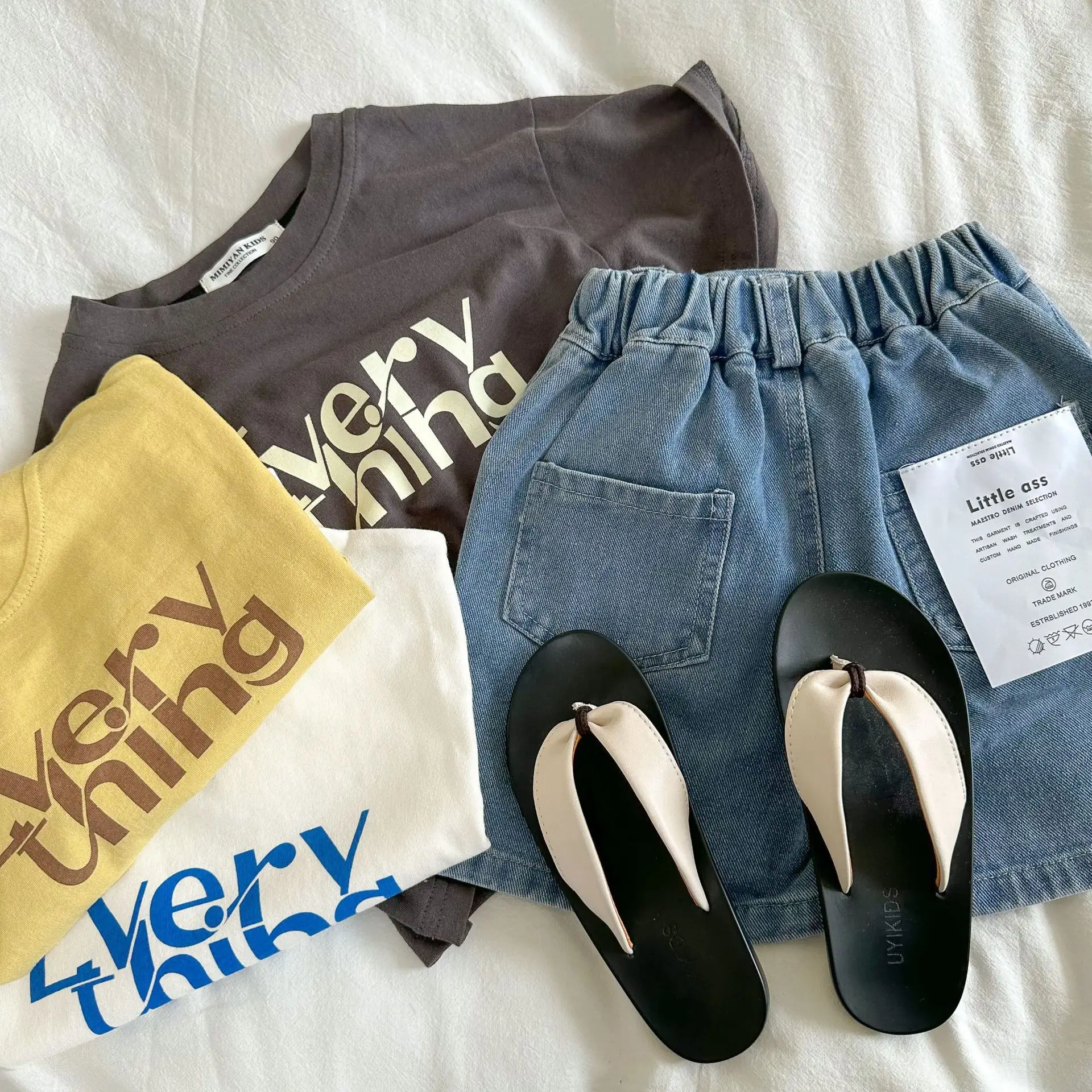 Baby Printed T-Shirt Shorts Set Summer Korean Style - Image 5