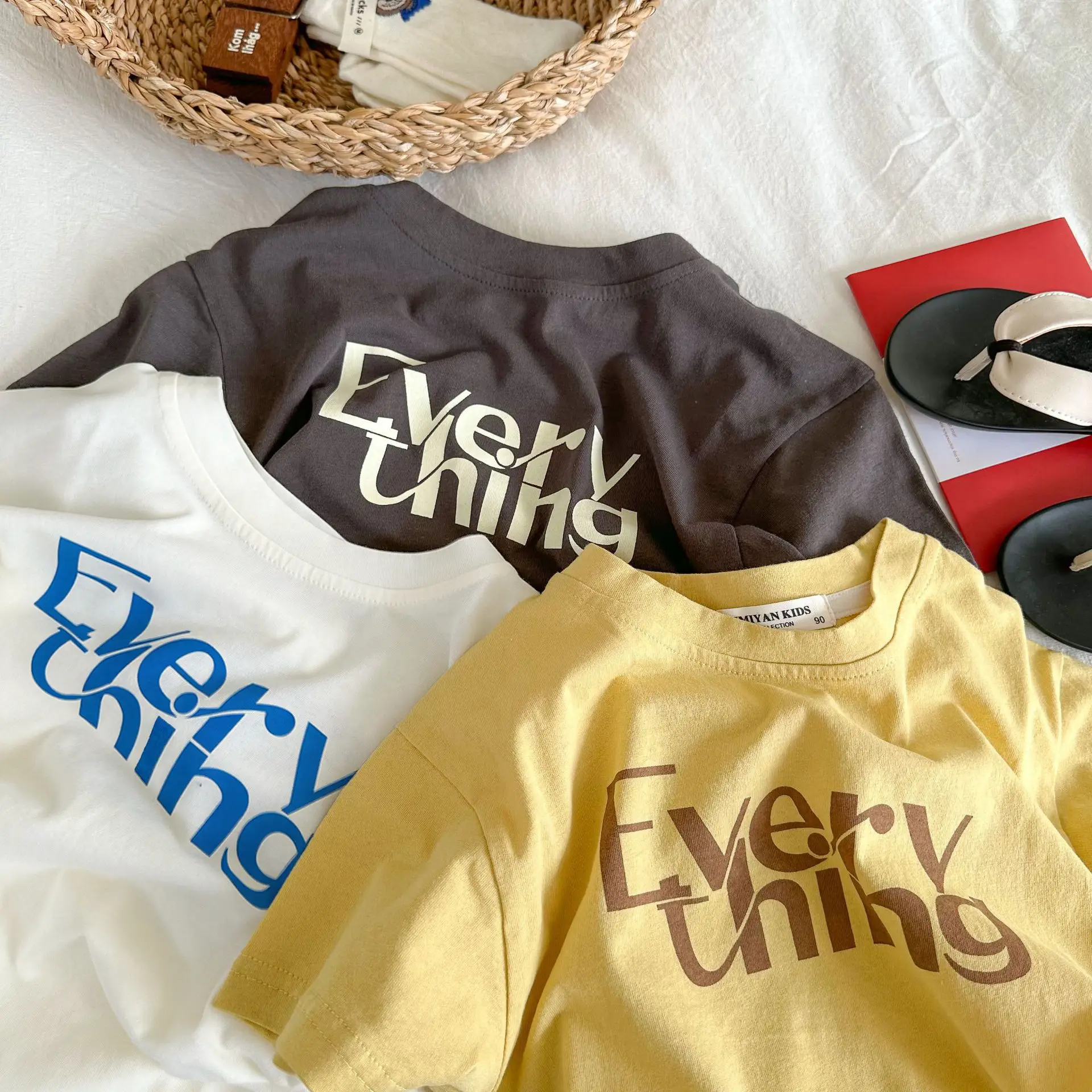 Baby Printed T-Shirt Shorts Set Summer Korean Style — feature 1