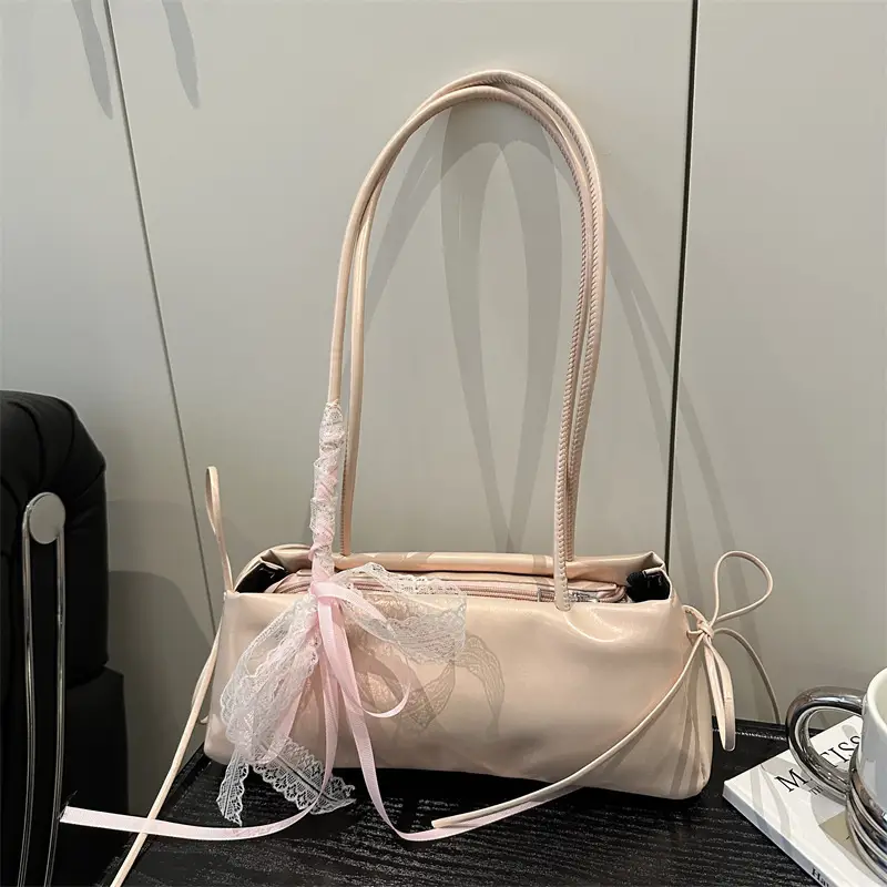 White Korean Style Shoulder Bag for Women 2025 - Image 7