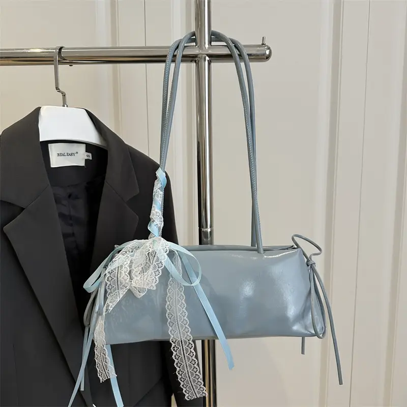 White Korean Style Shoulder Bag for Women 2025 - Image 9