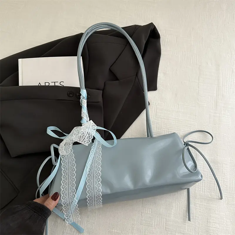 White Korean Style Shoulder Bag for Women 2025 - Image 2