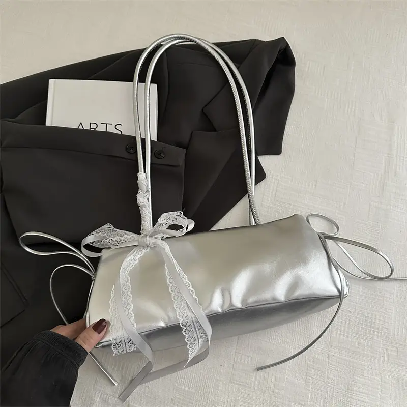 White Korean Style Shoulder Bag for Women 2025 - Image 5