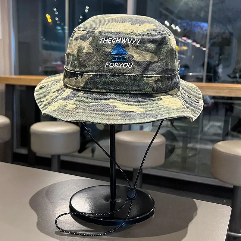 Camouflage Fishing Hat for Kids Spring Summer Camping - Image 6