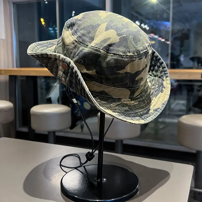 Camouflage Fishing Hat for Kids Spring Summer Camping — feature 16