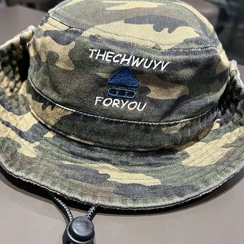 Camouflage Fishing Hat for Kids Spring Summer Camping — feature 20