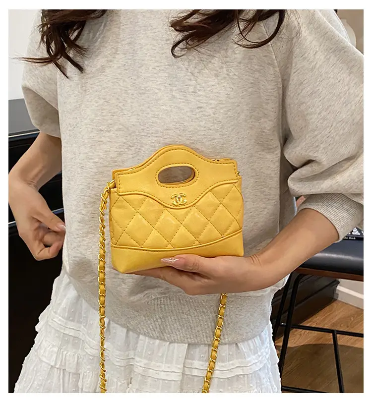 Lingge Embroidery Women's Multi Color Chain Shoulder Bag — feature 1