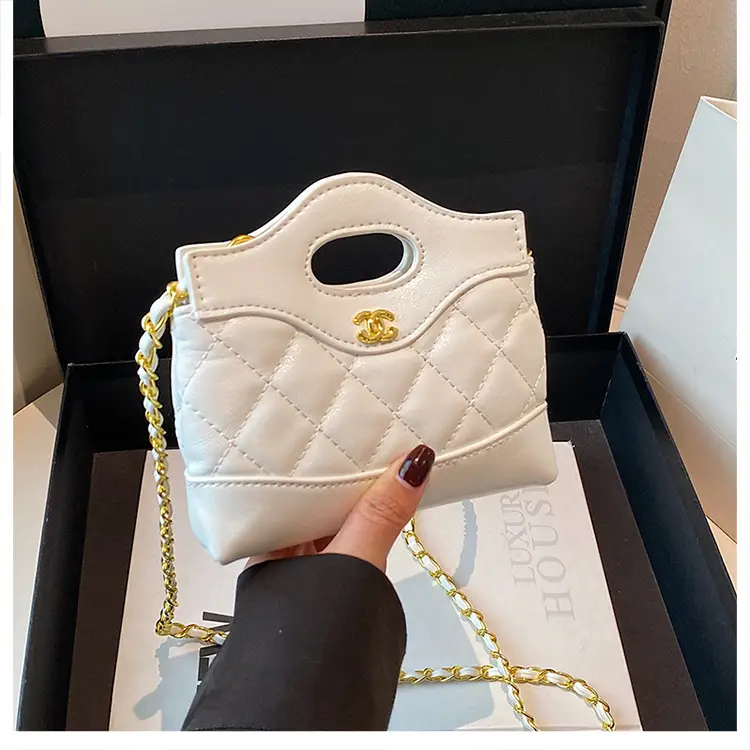 Lingge Embroidery Women's Multi Color Chain Shoulder Bag — feature 12