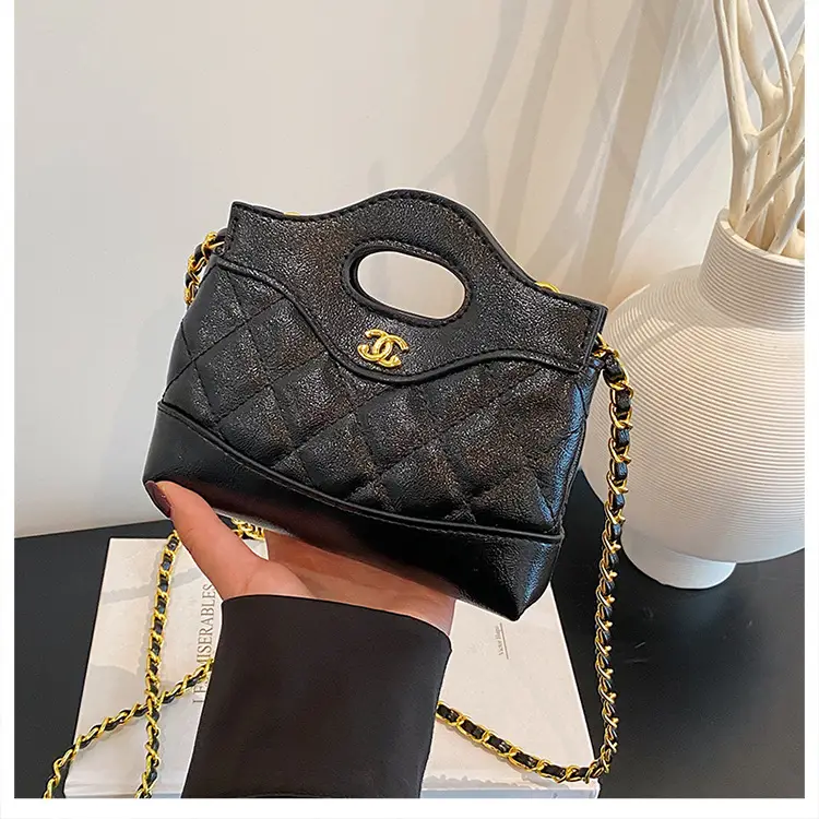 Lingge Embroidery Women's Multi Color Chain Shoulder Bag — feature 16