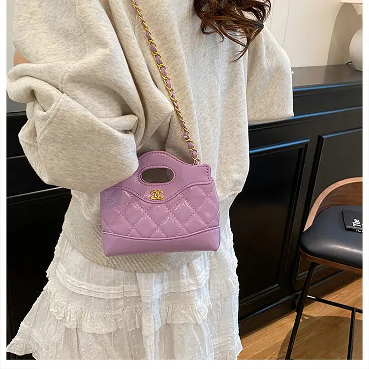 Lingge Embroidery Women's Multi Color Chain Shoulder Bag — feature 19