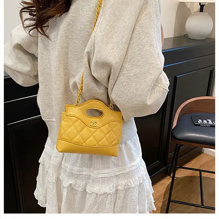 Lingge Embroidery Women's Multi Color Chain Shoulder Bag — feature 22