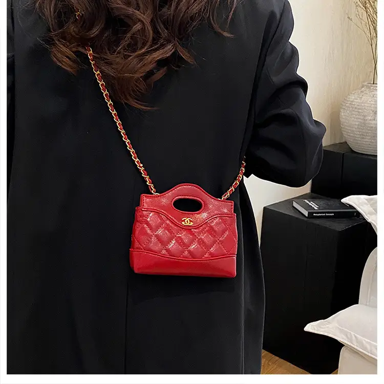 Lingge Embroidery Women's Multi Color Chain Shoulder Bag — feature 25