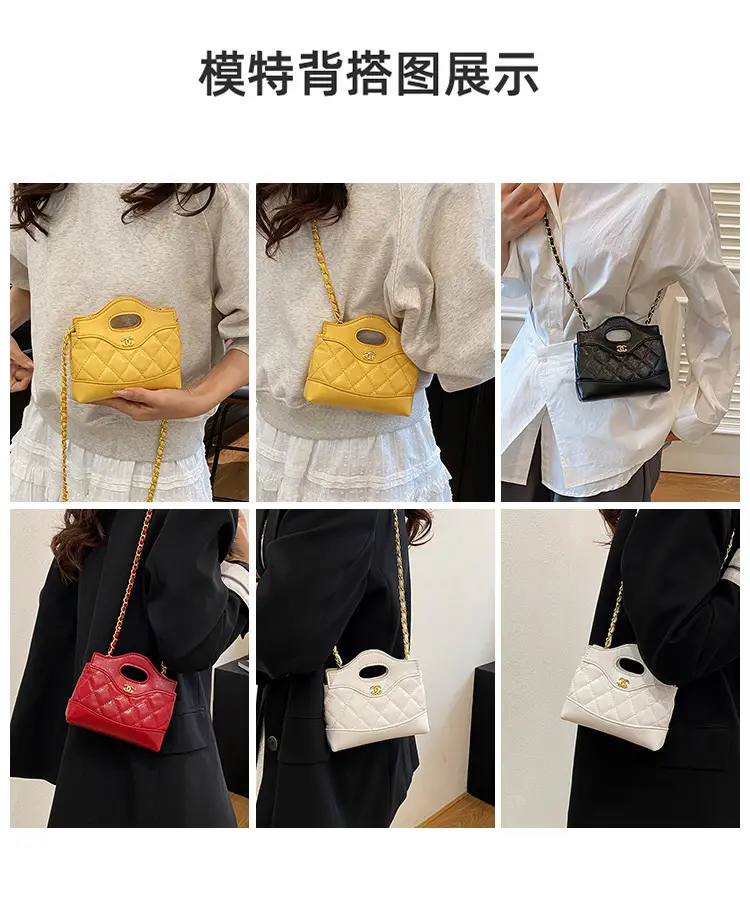 Lingge Embroidery Women's Multi Color Chain Shoulder Bag — feature 8