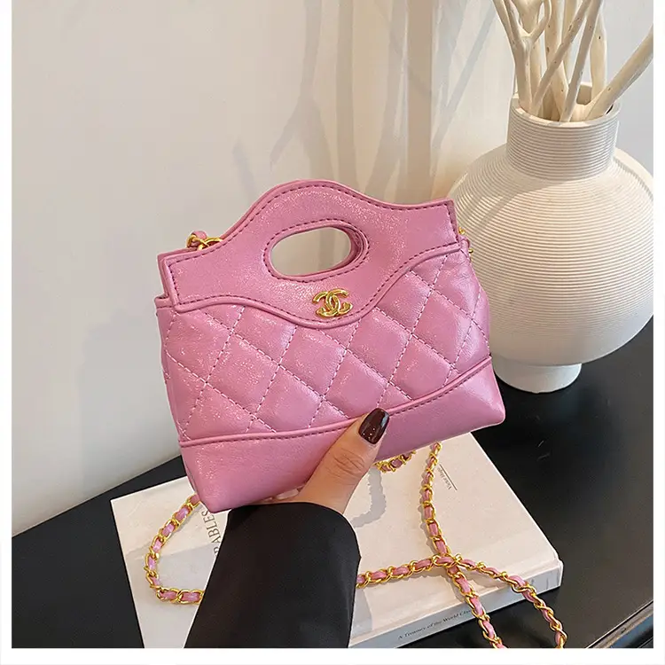 Lingge Embroidery Women's Multi Color Chain Shoulder Bag — feature 9