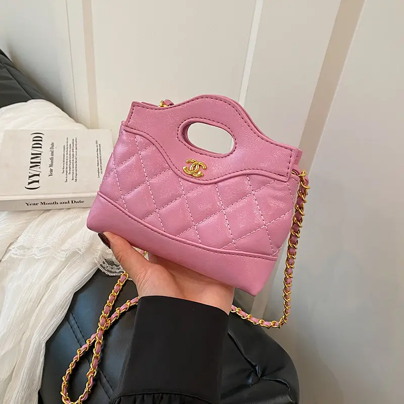 Lingge Embroidery Women's Multi Color Chain Shoulder Bag