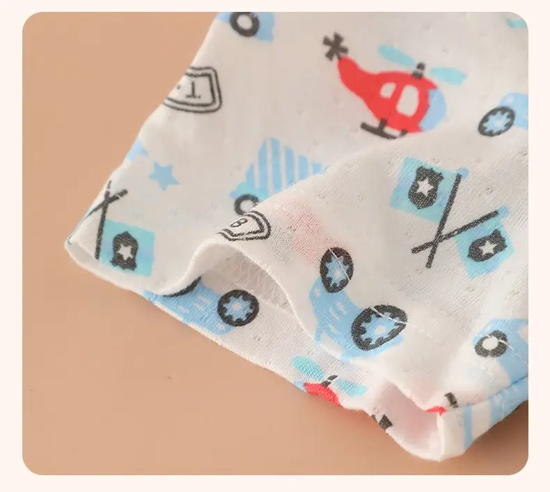 Baby T-Shirt Boys Short Sleeve Cotton Red Car Print — feature 17