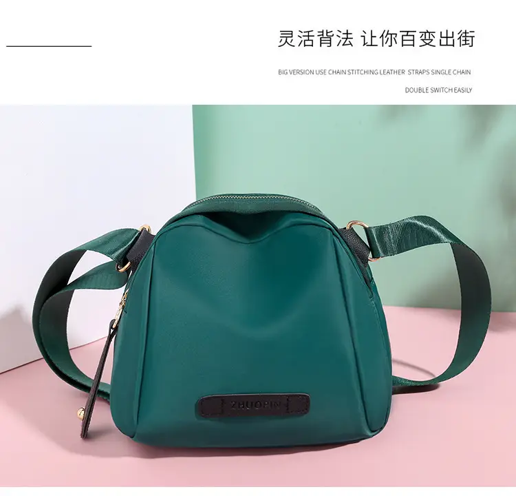 2026 Women's Canvas Crossbody Bag Black Green Brown — feature 11