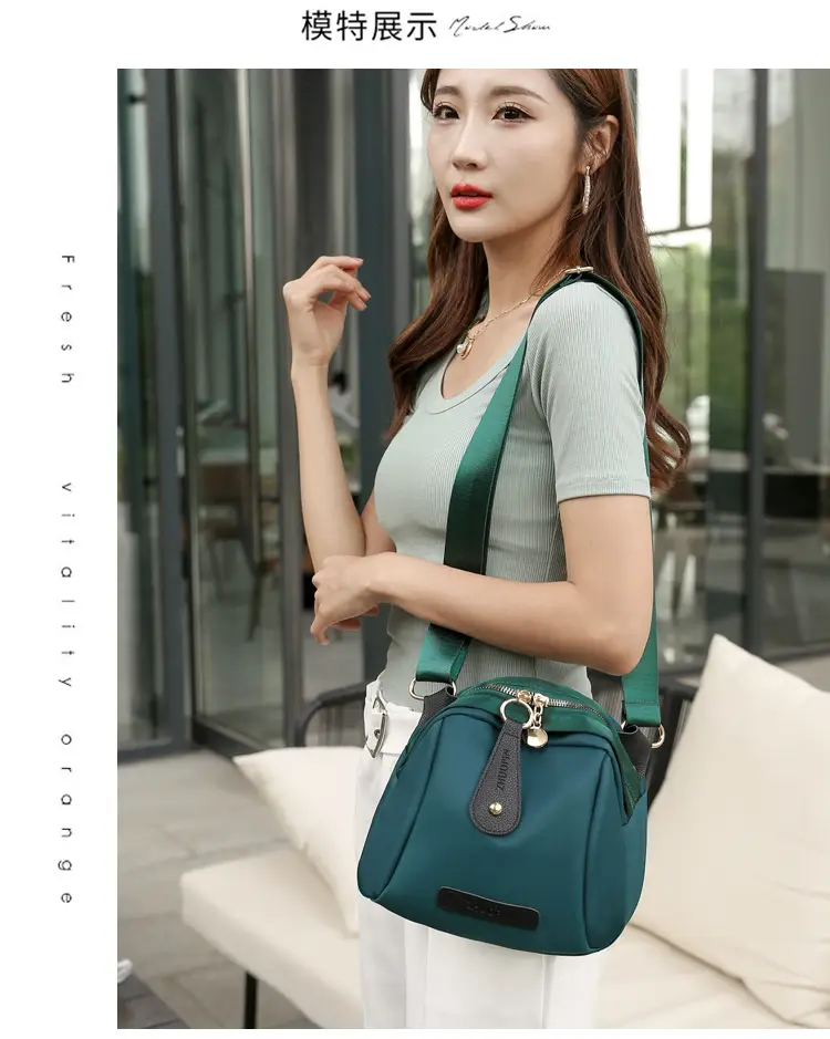 2026 Women's Canvas Crossbody Bag Black Green Brown — feature 13