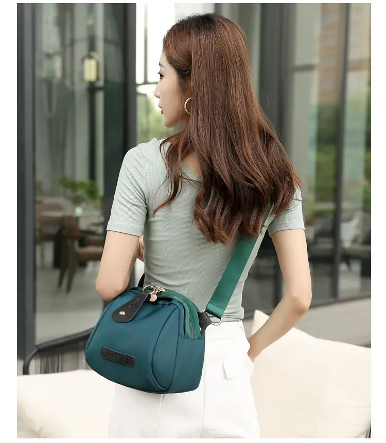 2026 Women's Canvas Crossbody Bag Black Green Brown — feature 14