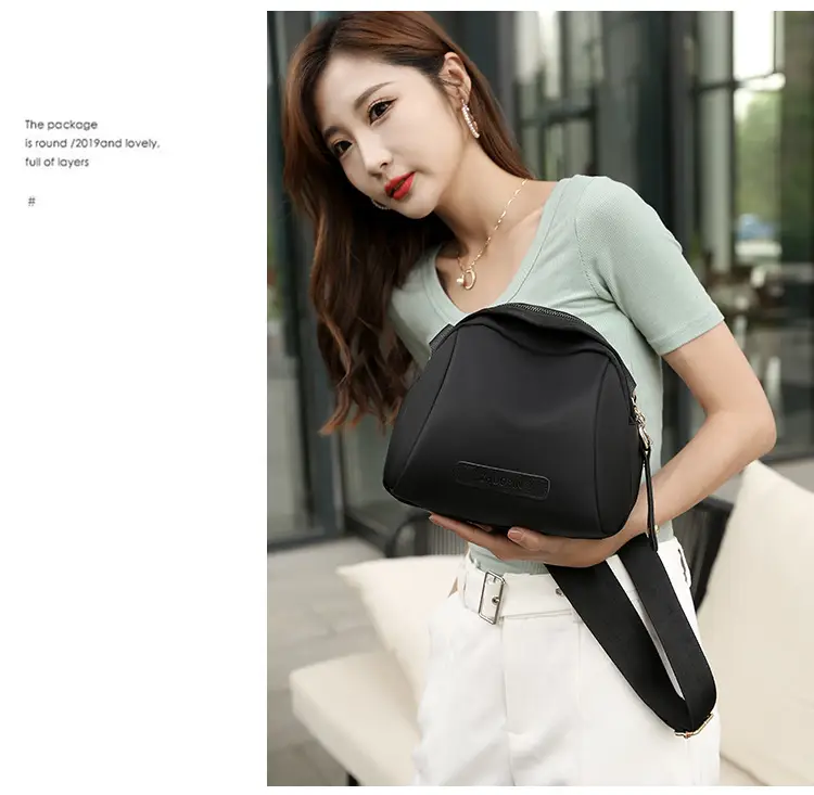 2026 Women's Canvas Crossbody Bag Black Green Brown — feature 15