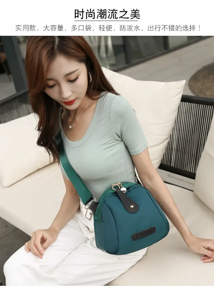 2026 Women's Canvas Crossbody Bag Black Green Brown — feature 3