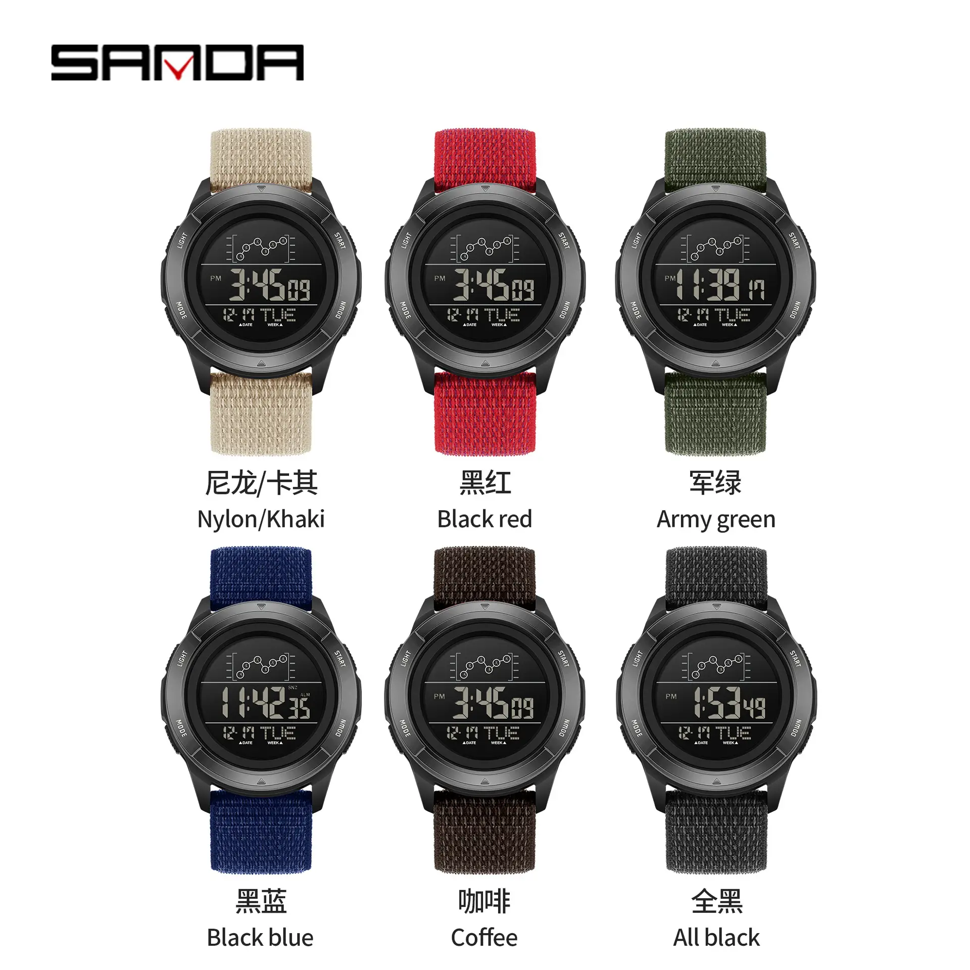 Sanda Cross-Border Electronic Watch for Sports & Fashion - Image 10