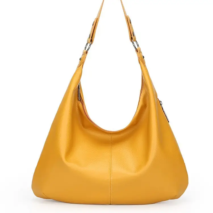 Large Capacity Leather Tote Bag for Women European American Retro Design