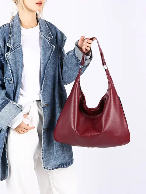 Large Capacity Leather Tote Bag for Women European American Retro Design — feature 28