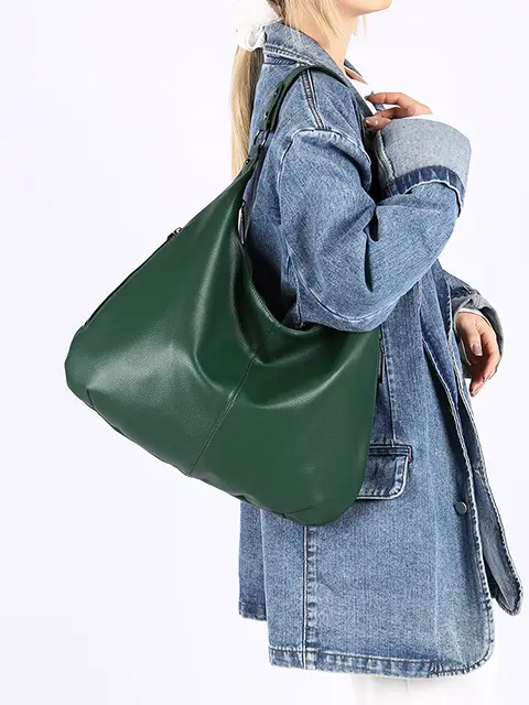 Large Capacity Leather Tote Bag for Women European American Retro Design — feature 43