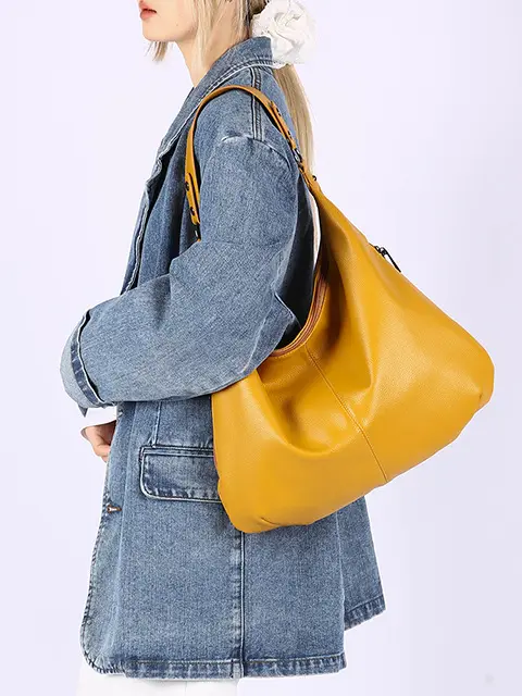 Large Capacity Leather Tote Bag for Women European American Retro Design — feature 46