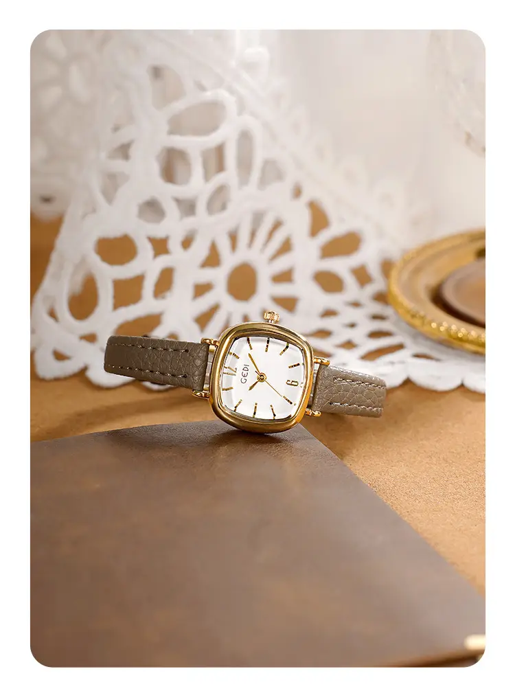 Goldie Women's Red Leather Belt Quartz Watch Small — feature 11